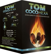 Load image into Gallery viewer, Tom Coco - 1KG Coal - Hex Logs - Shisha Daddy NZ Limited
