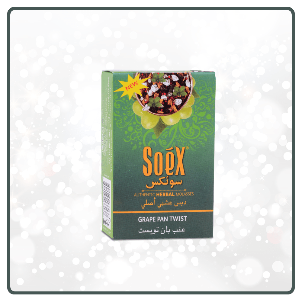 Clearance - SOEX Herbal - Grape Paan Twist Shisha Flavour - Shisha Daddy NZ Limited