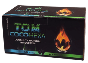 Tom Coco - 1KG Coal - Hex Logs - Shisha Daddy NZ Limited