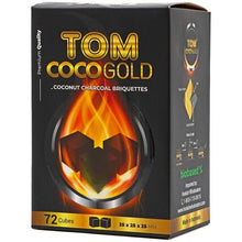 Load image into Gallery viewer, Tom Coco - Gold - 1KG Coal - 25mm Cube - Shisha Daddy NZ Limited
